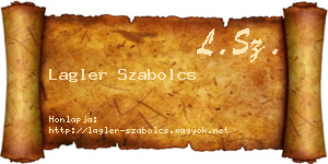 Lagler Szabolcs névjegykártya